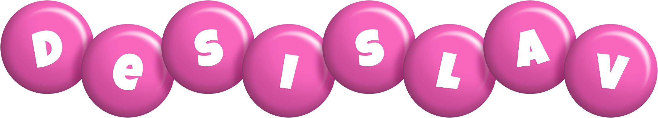 Desislav candy-pink logo