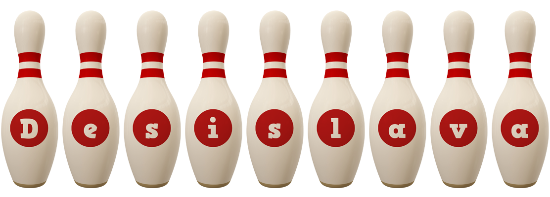 Desislava bowling-pin logo