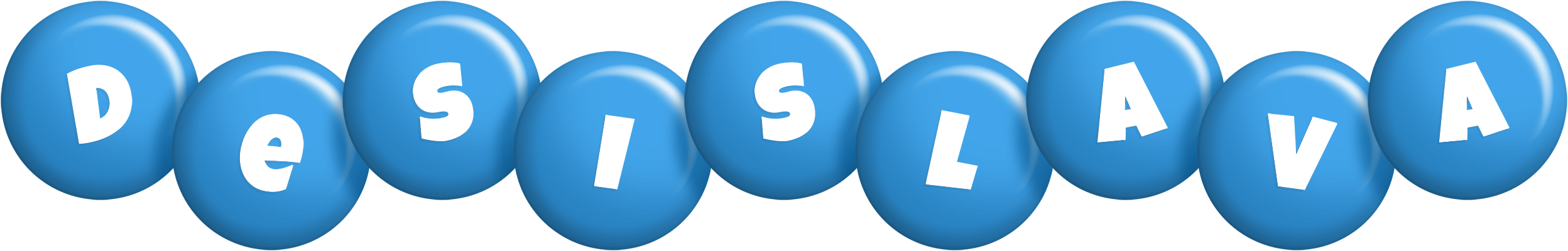 Desislava candy-blue logo