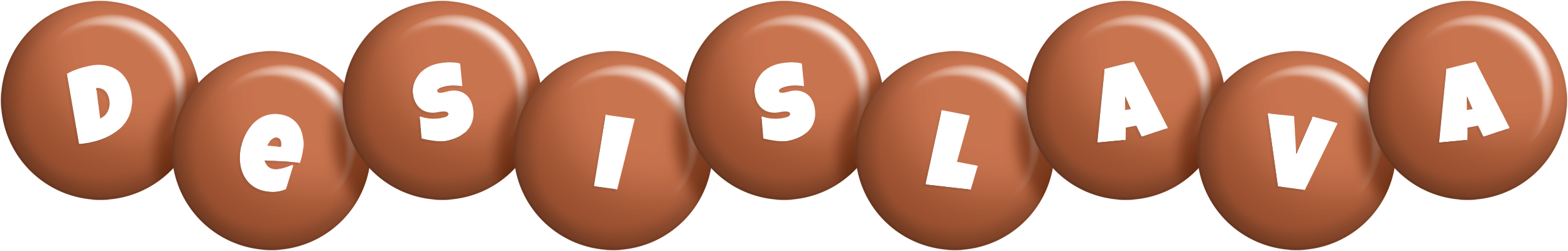 Desislava candy-brown logo