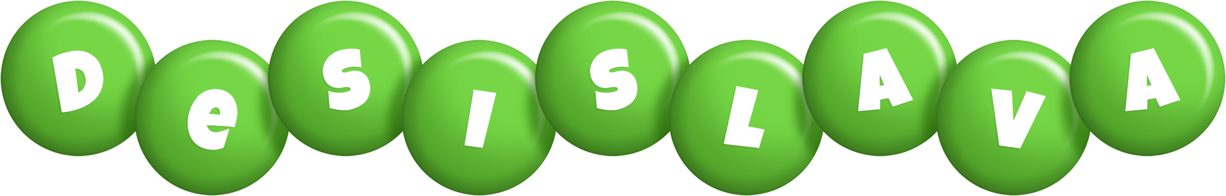 Desislava candy-green logo
