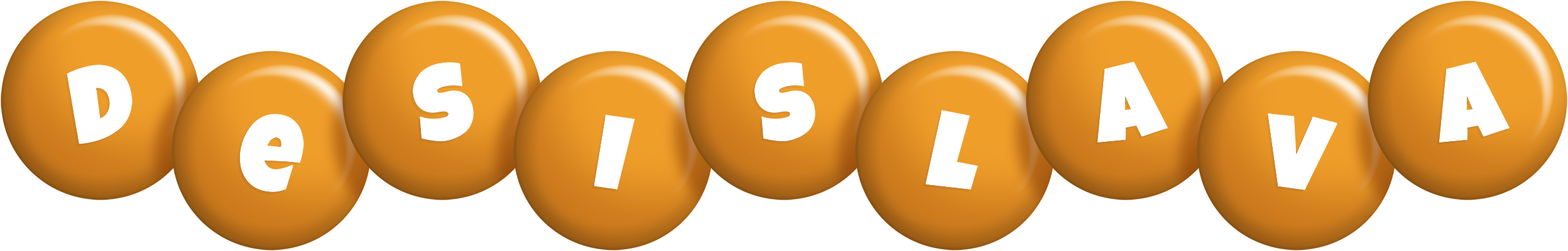 Desislava candy-orange logo