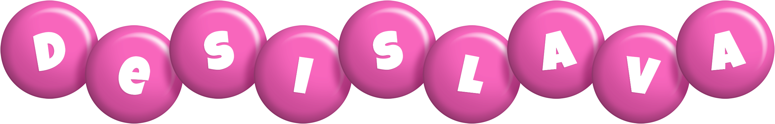 Desislava candy-pink logo
