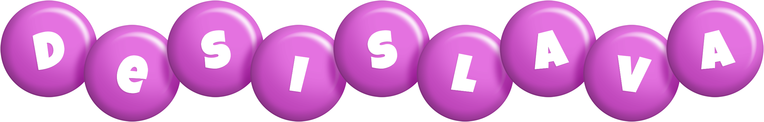 Desislava candy-purple logo