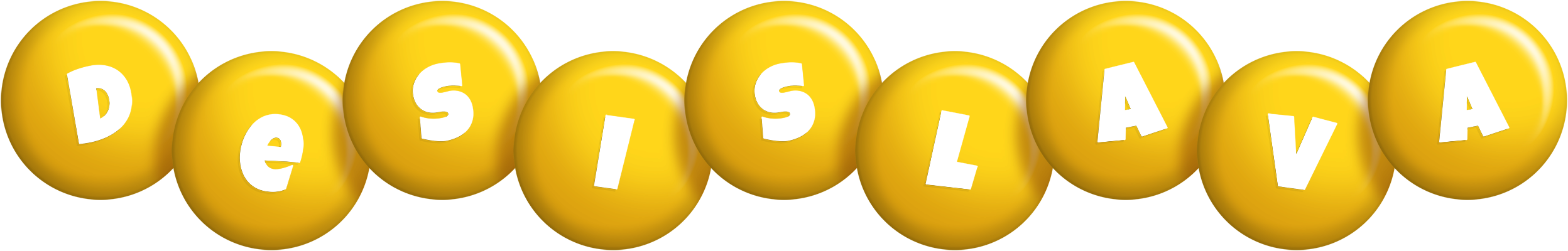Desislava candy-yellow logo