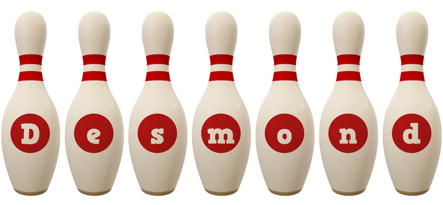 Desmond bowling-pin logo