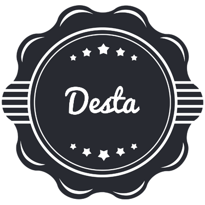 Desta badge logo