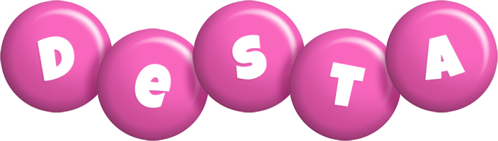 Desta candy-pink logo