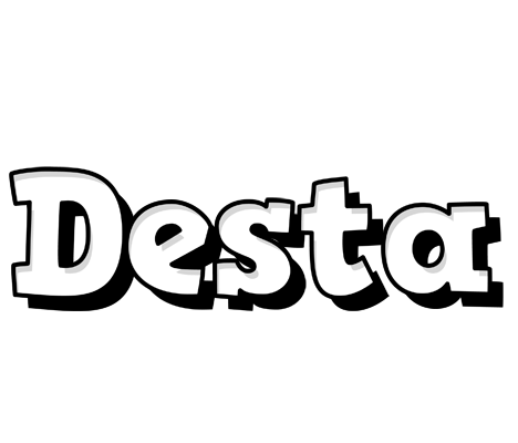 Desta snowing logo