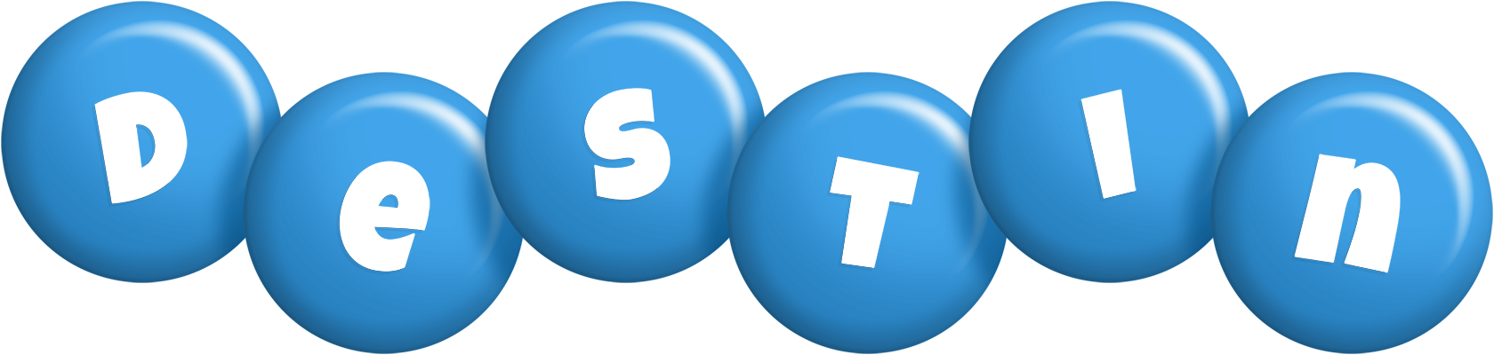 Destin candy-blue logo
