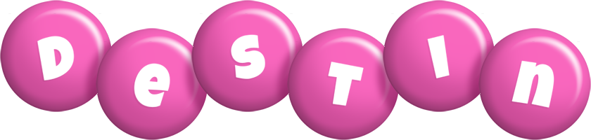 Destin candy-pink logo