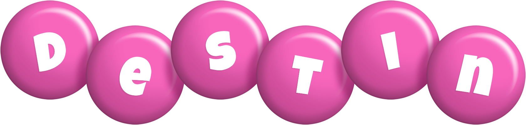 Destin candy-pink logo