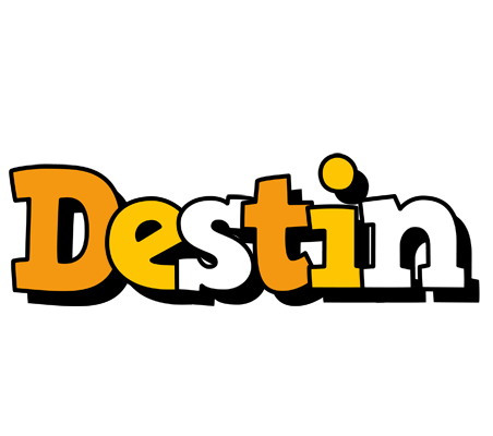 Destin cartoon logo