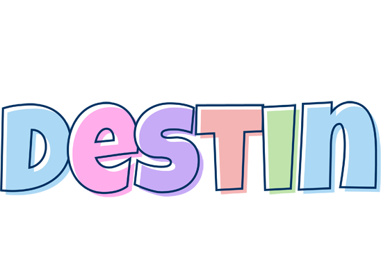 Destin pastel logo