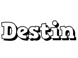 Destin snowing logo