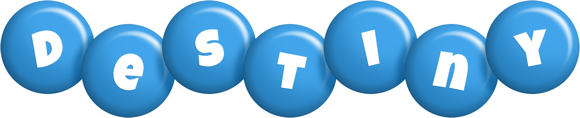 Destiny candy-blue logo
