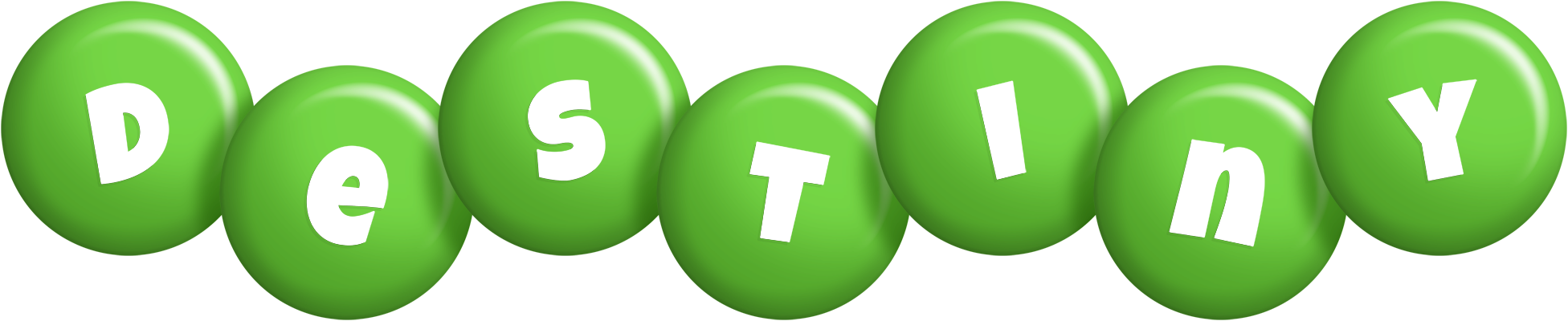 Destiny candy-green logo