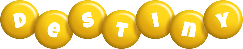 Destiny candy-yellow logo