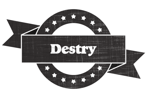 Destry grunge logo