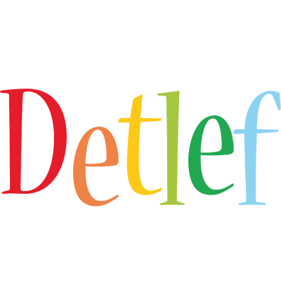 Detlef birthday logo