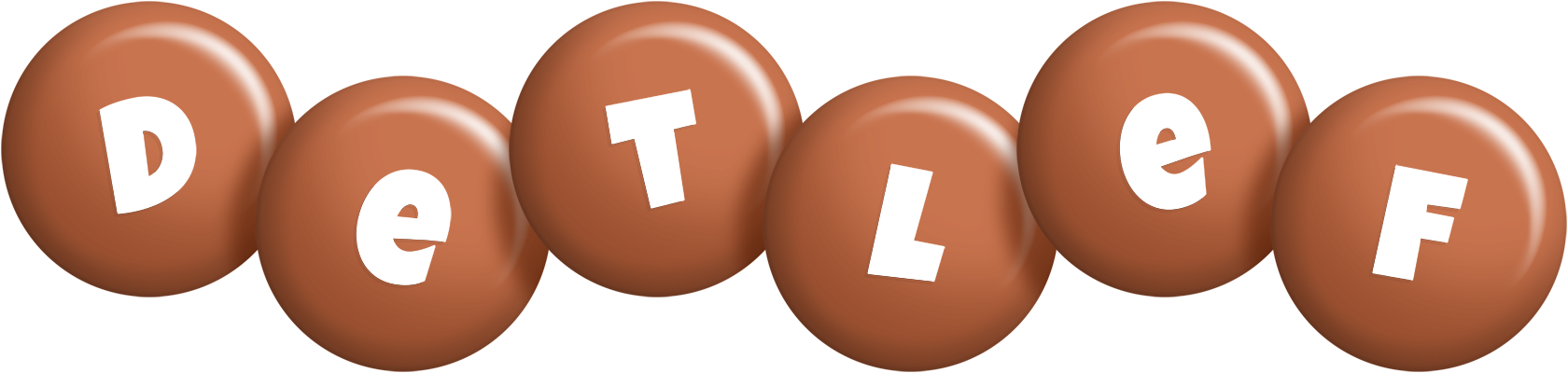 Detlef candy-brown logo