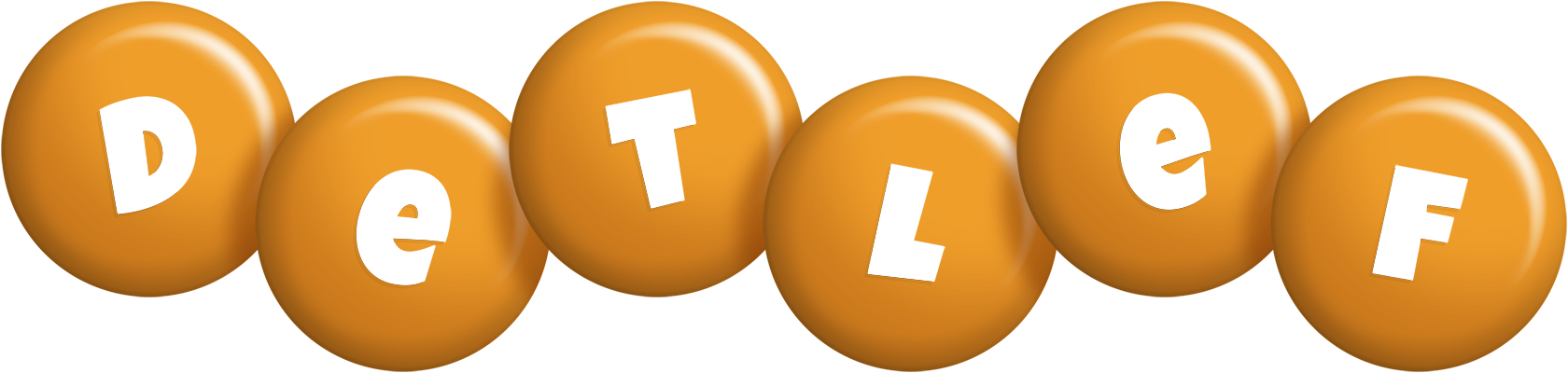Detlef candy-orange logo