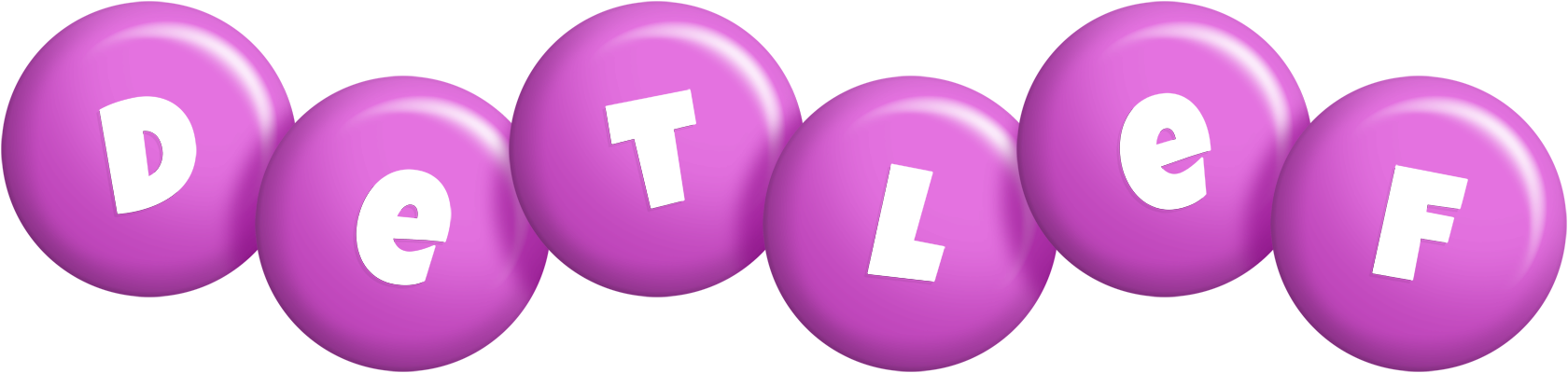 Detlef candy-purple logo
