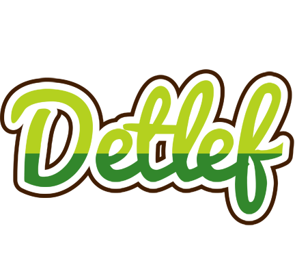 Detlef golfing logo
