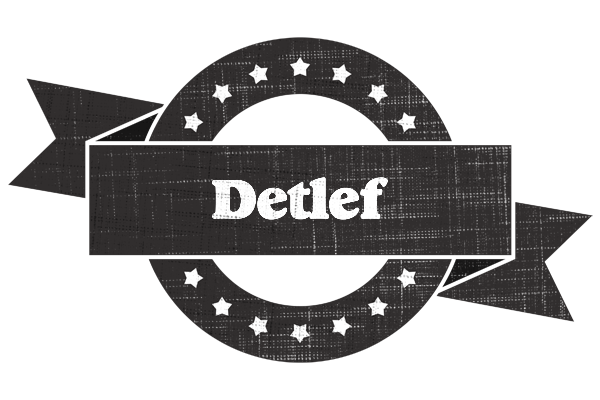 Detlef grunge logo
