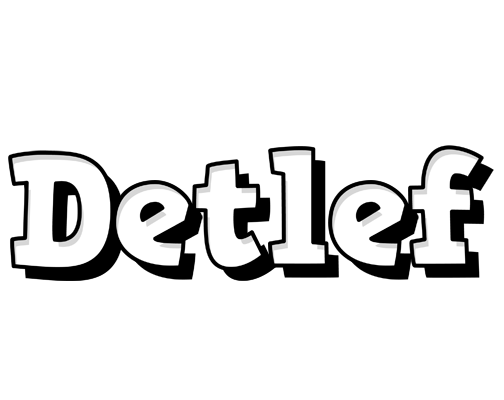 Detlef snowing logo