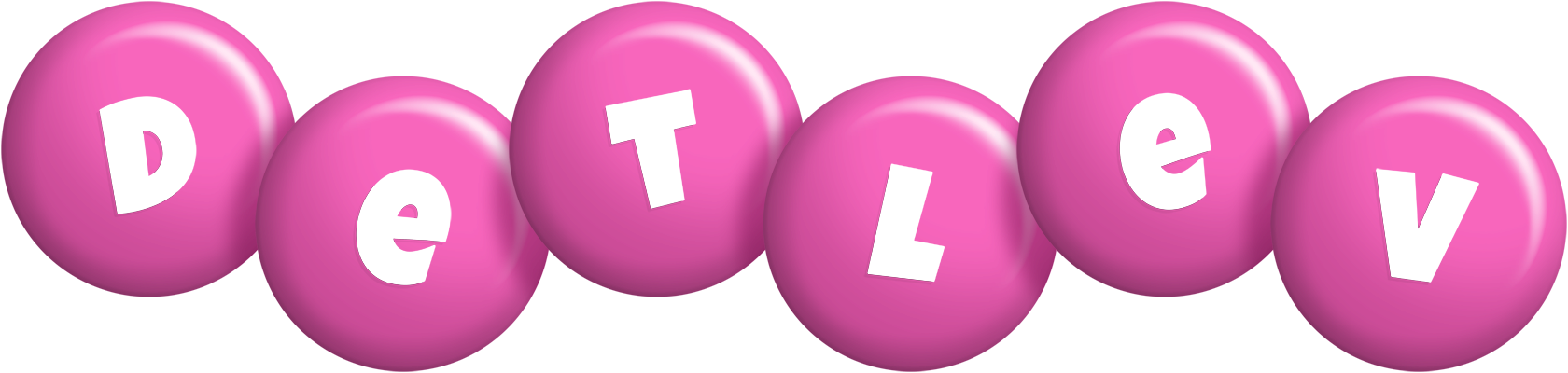 Detlev candy-pink logo