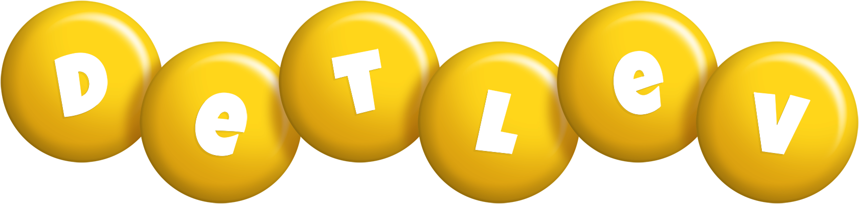 Detlev candy-yellow logo