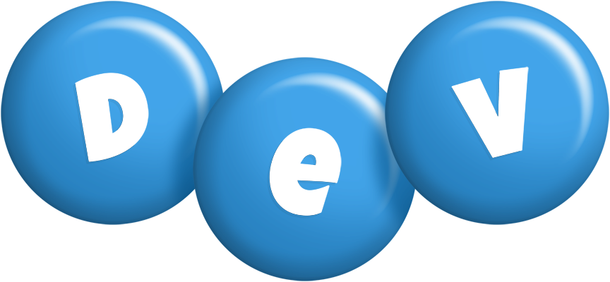 Dev candy-blue logo