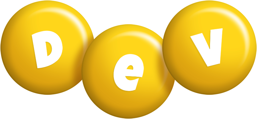 Dev candy-yellow logo