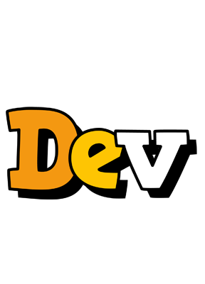 Dev cartoon logo