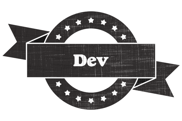Dev grunge logo