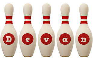 Devan bowling-pin logo