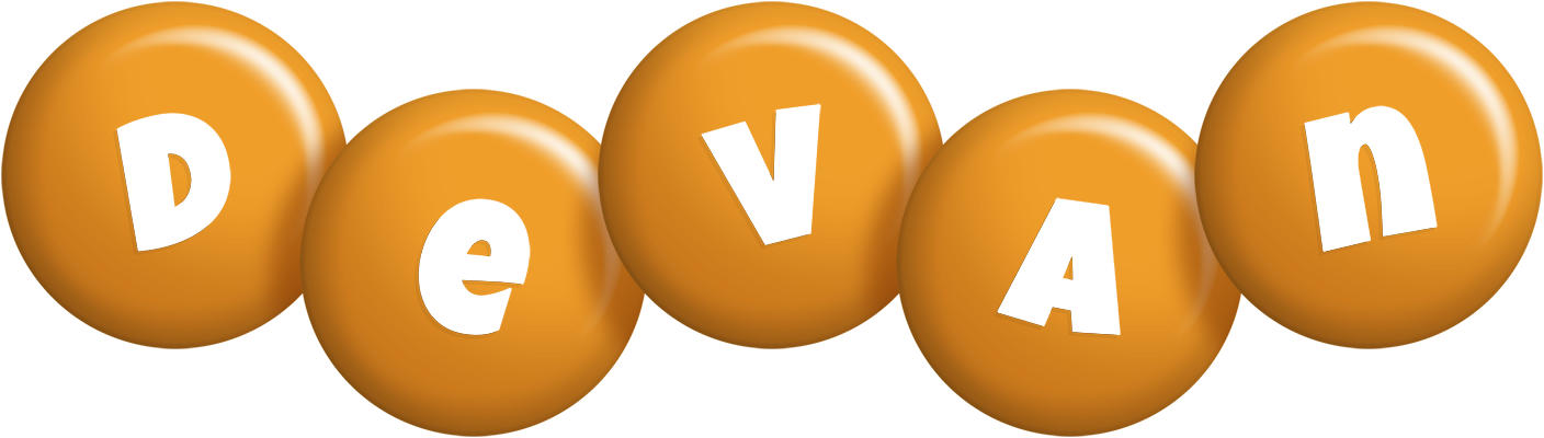 Devan candy-orange logo