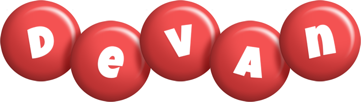 Devan candy-red logo