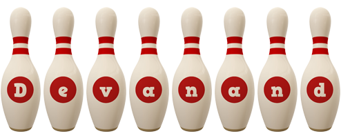 Devanand bowling-pin logo