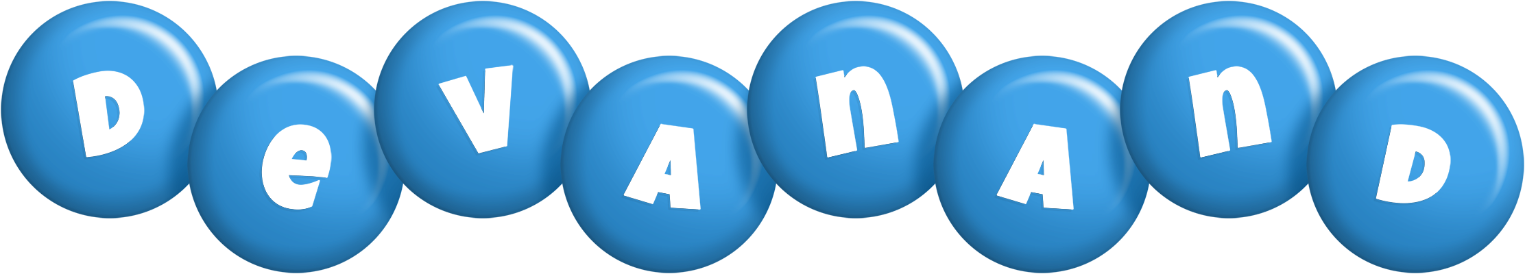 Devanand candy-blue logo