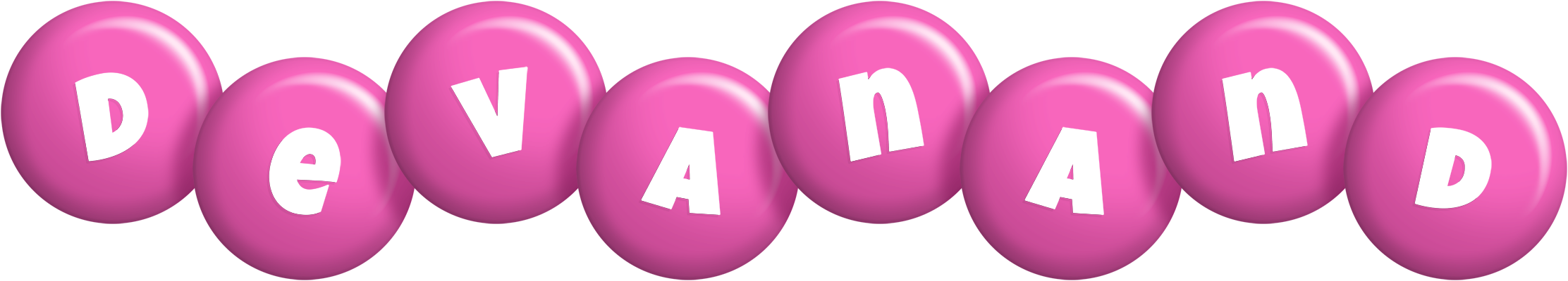 Devanand candy-pink logo
