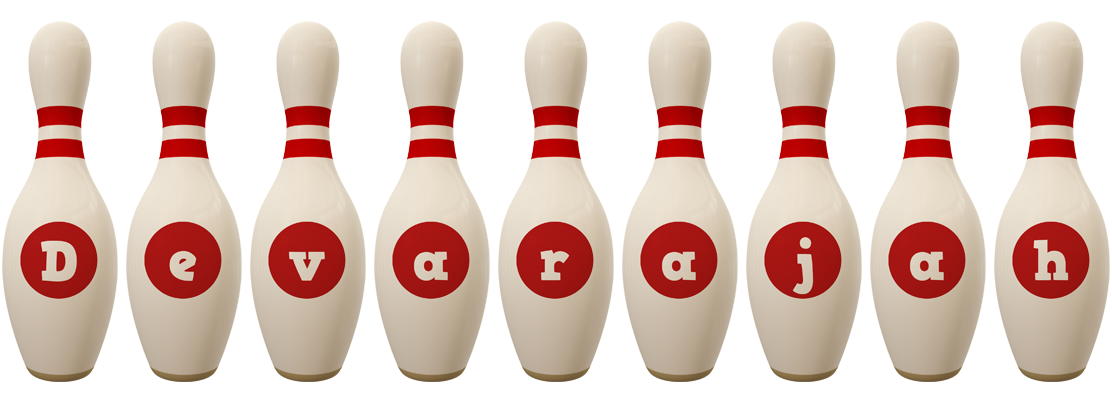 Devarajah bowling-pin logo