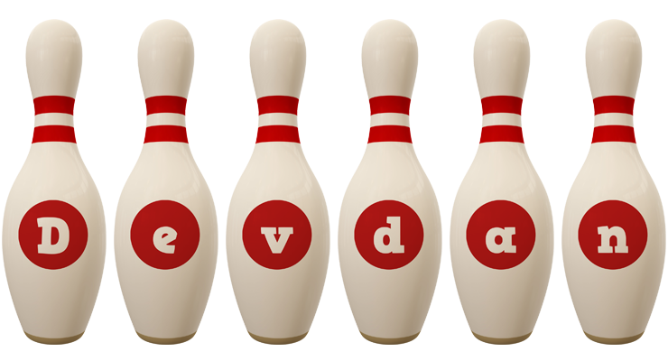 Devdan bowling-pin logo
