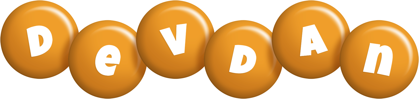 Devdan candy-orange logo