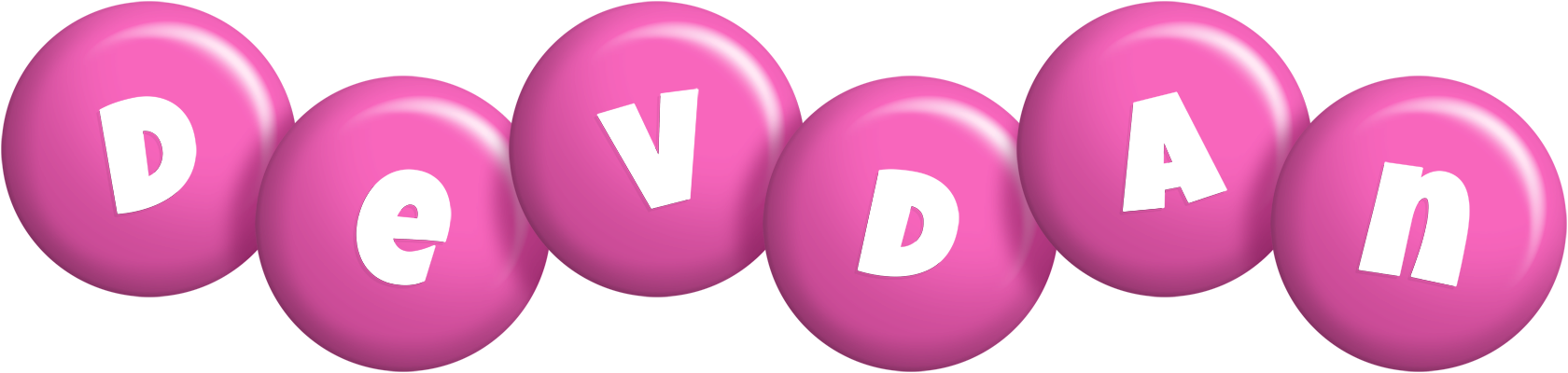 Devdan candy-pink logo