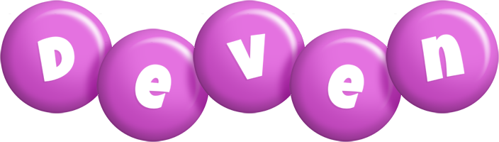Deven candy-purple logo