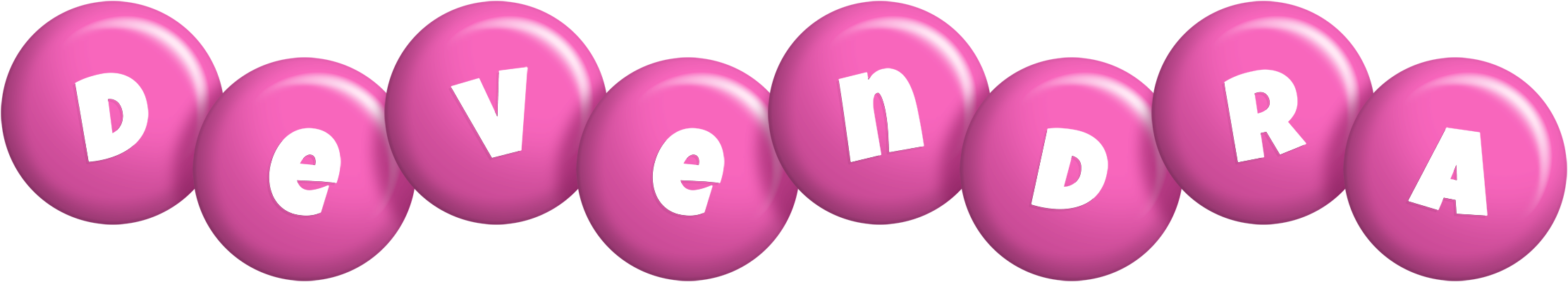 Devendra candy-pink logo