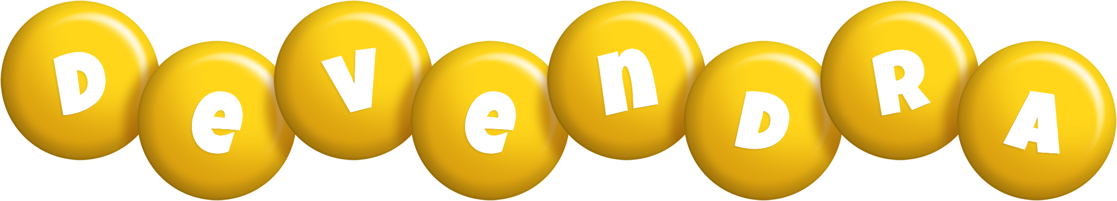 Devendra candy-yellow logo