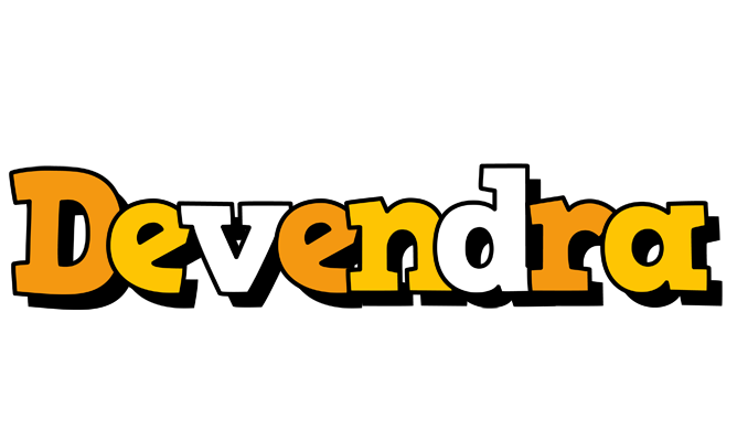 Devendra cartoon logo